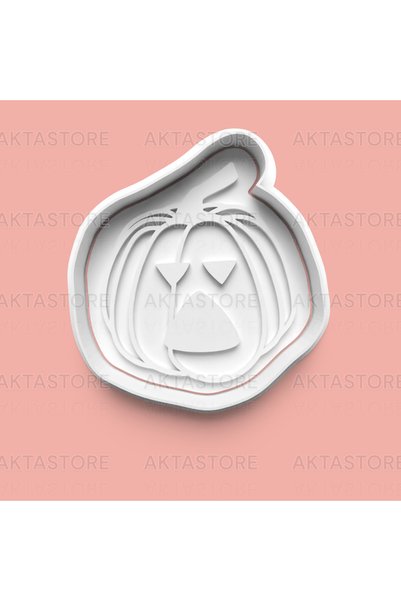 AKTASTORE مجموعة قوالب بسكويت على شكل يقطين وقوالب عجينة السكر مكونة من 3 قطع