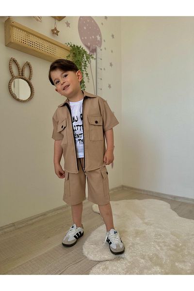 öykümgaleria Boy's Short Sleeve 3-Piece Suit