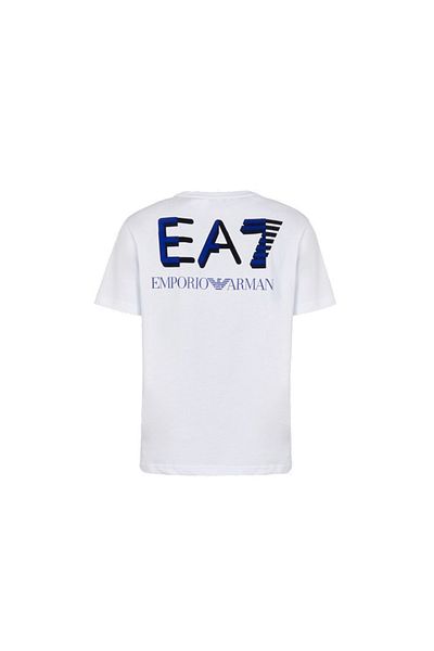 EA7 T-Shirt Manica Corta Cotone Logo Oversize Flock - Train