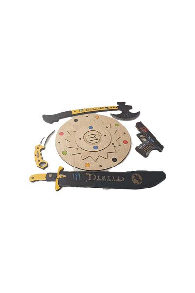 Ahtek Yellow Kayi Set Wooden Toy Etic 1500