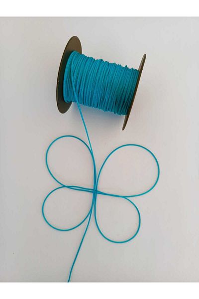 Eskişehir hobi sanat 1 mm 25 Meters Turquoise Blue Color Parachute Cord Macrame Bracelet Cord Necklace Jewelry Design Cord