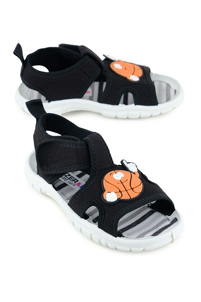GEZER Boy's Summer Comfortable Sole Single Velcro Adjustable Daily Sandals