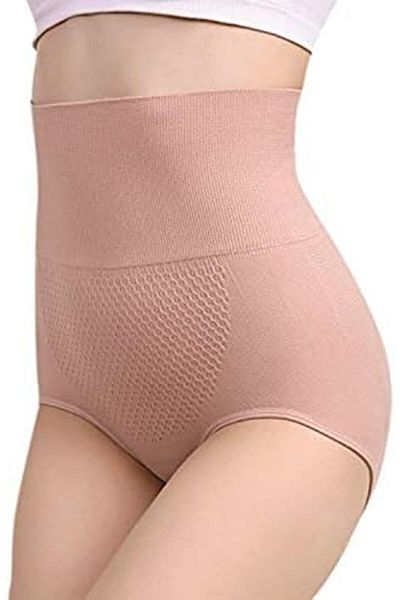 Glamroot Women's Seamless High Waist Tummy Control Panty,Free Size