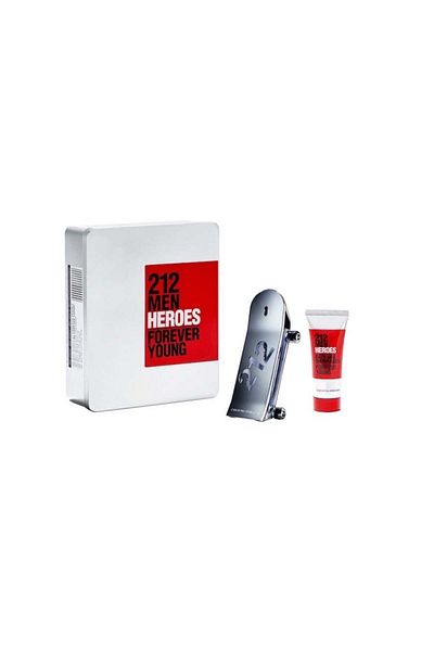 Carolina Herrera Gift Set, 212 Men Heroes, 90 ml Eau De Toilette 100 ml Shower Gel