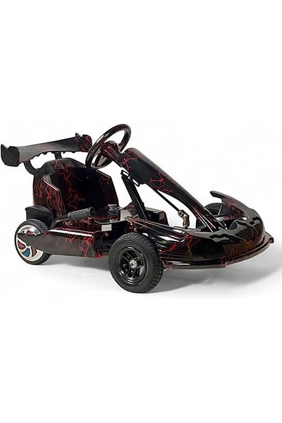 ALBADER Kids Karting Car, Drift Electric Car, Crazy Drift Car 36V with LED Wheels, Bluetooth Music, 3 Speeds