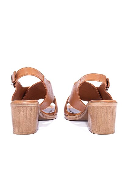 Gusse Blossam Women's Genuine Leather Heeled Sandals 2205