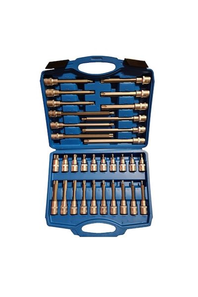 Globalport Retail Trusa chei Torx 32 piese, 1/2", otel CR-V