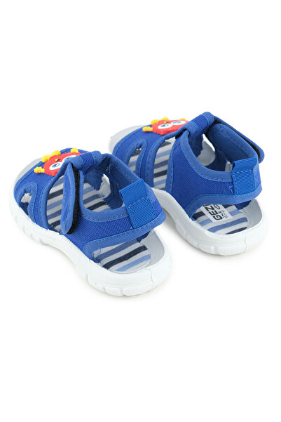 GEZER Boys' Summer Bottom Sole Pvc Comfortable Inner Sole Leave Velcro Adjustable Casual Sandals
