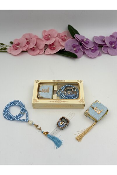 Uğurlu Hac 3lü mini kuran zikirmatik inci tesbih 10 set