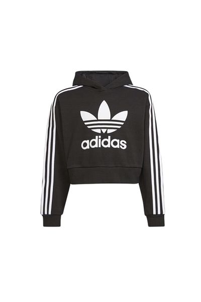 adidas Felpa French Terry Cappuccio Cropped 3 Stripes