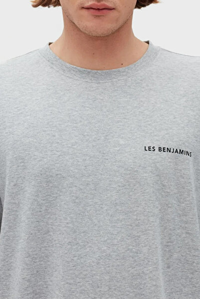 LES BENJAMINS Oversize Crew Neck 100% Cotton t Shirt Men t Shirt Lb21Sscormuot