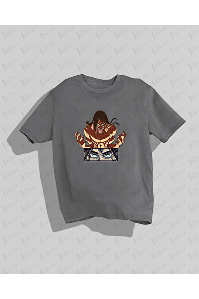 Nulivez تي شيرت مطبوع بتصميم Attack On Titan عالي الجودة ومدمج للجنسين