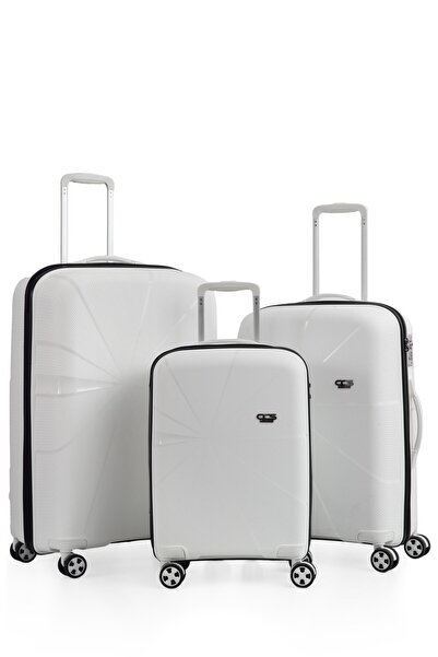 ÇÇS Ultra Hafif Polipropilen 3 lÜ Valiz Seti