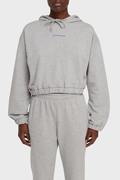 LES BENJAMINS με τύπωμα με κουκούλα 100% βαμβακερό φούτερ SWEAT LB21SSCORFUHD