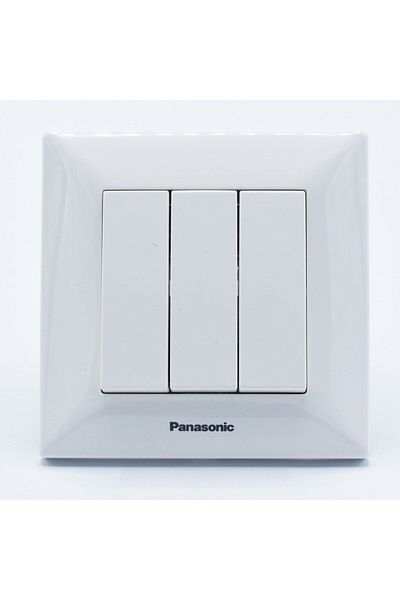 PANASONIC Arkedia Panasonic triple switch, ST, white