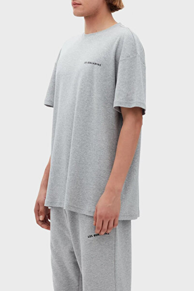 LES BENJAMINS Oversize Crew Neck 100% Cotton t Shirt Men t Shirt Lb21Sscormuot