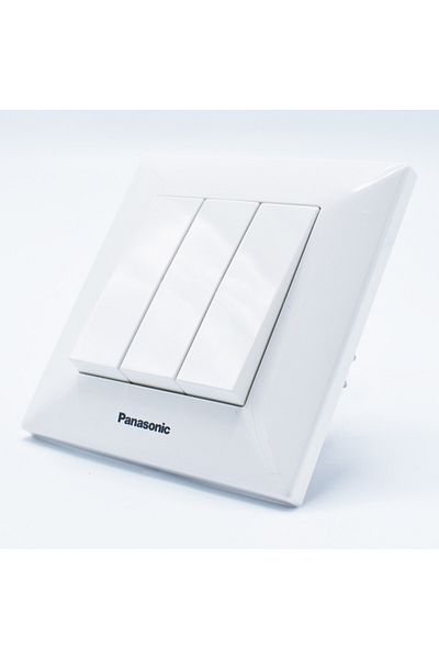 PANASONIC Arkedia Panasonic triple switch, ST, white