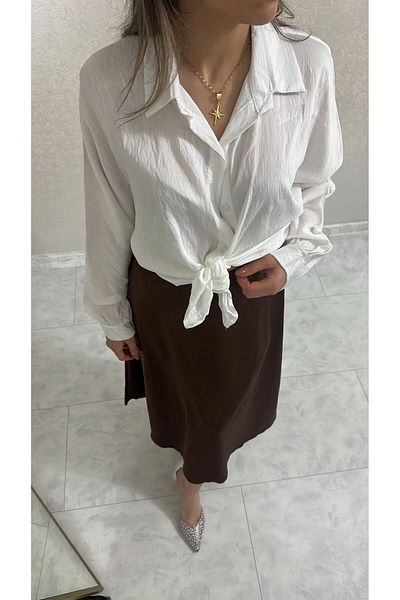 Viskosa Cămașă albă cu nasturi, bluză casual oversize pentru femei, confortabilă, elegantă, cu guler clasic, din bumbac