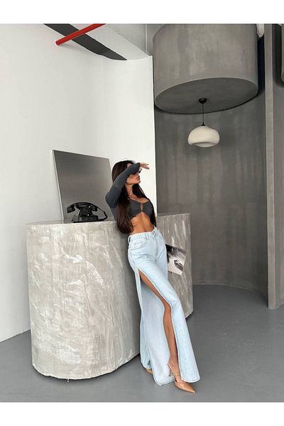 DENİKK TREND SPECIAL DESIGN ΦΑΡΚΙ Άνετο ΜΟΝΤΕΛΟ ΤΕΝΙΣ ΤΖΙΝ PALAZO BAGGY ΠΑΝΤΕΛΟΝΙ 30