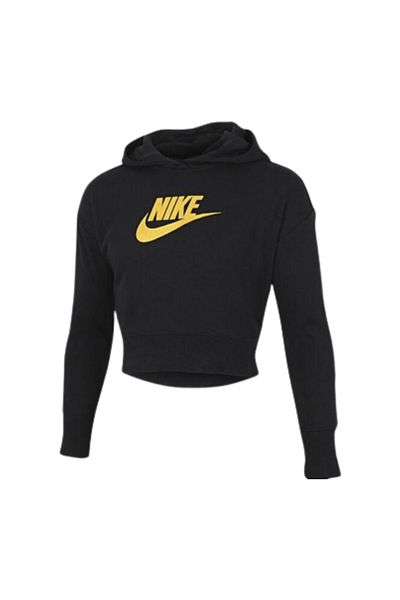 Nike G NSW CLUB FT CROP HOODIE HBR