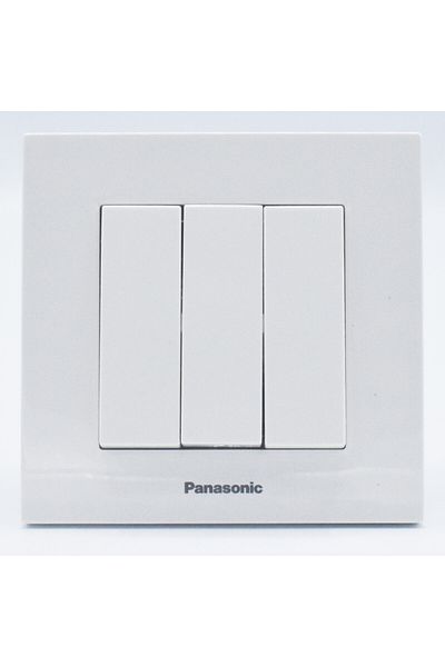 PANASONIC Karre Plus Triple Switch, St, White