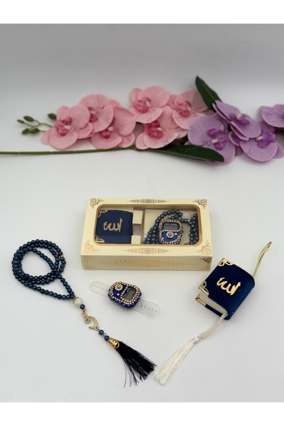 Uğurlu Hac 3 seturi de mărgele de rugăciune din perle, tip mini Coran, zikirm...