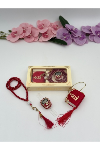 Uğurlu Hac 3lü mini kuran zikirmatik inci tesbih 10 set