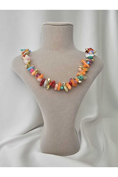 Zivazer Store قلادة نسائية بتفاصيل من الخرز