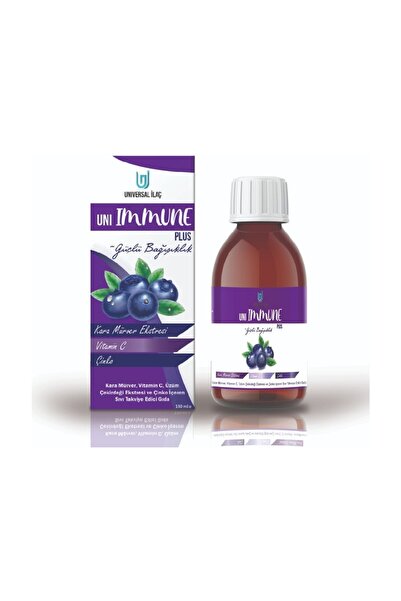 Universal Uni Immune Plus Şurup 150ml – C, D, Çinko & Kara Mürver