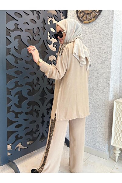 AYSUN AYDEMİR Sequin Detailled Summer Double Tension Suit