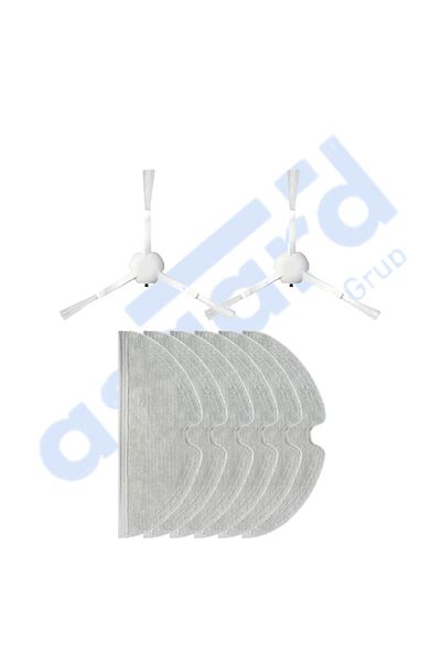 Asgard Grup Xiaomi 1C,2C,Mop 2 Compatible 2 Side Brush 6 Mop