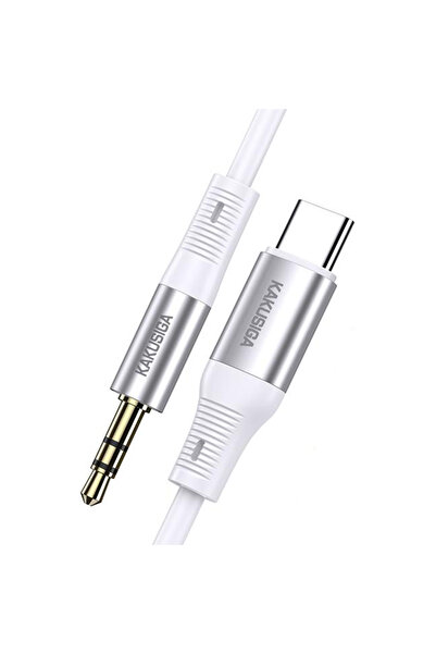 REDz Accessories Καλώδιο ήχου KSC-891, Type-C σε υποδοχή 3,5 mm, μήκος 1M, σιλικόνη, λευκό