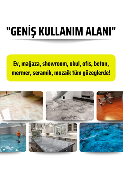 BARS PROEPO FLOOR 661 Sıvı Mermer & Seramik, Metalik Efektli Dekoratif Zemin ve Tezgah Kaplama