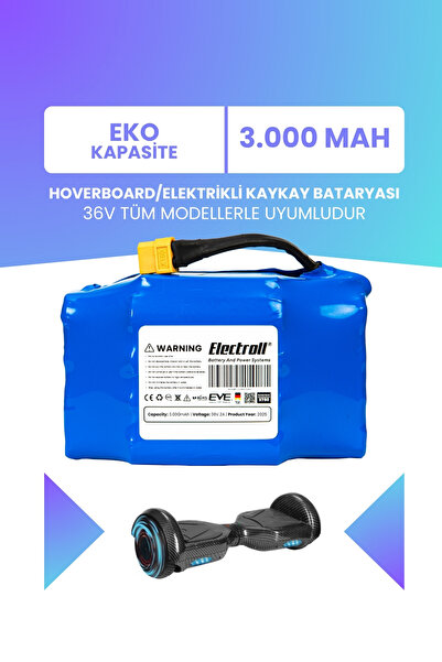 ELECTROLL Hoverboard / Elektrikli Kaykay Bataryası 36v 3.000mah (EKO KAPASİTE...