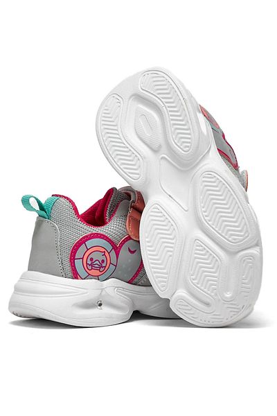 Elit 441 Gray Light Velcro Baby Girl Shoes
