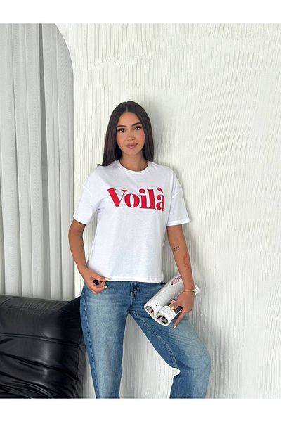 Noa Noa Κοντομάνικο μπλουζάκι με λαιμόκοψη Voila Written