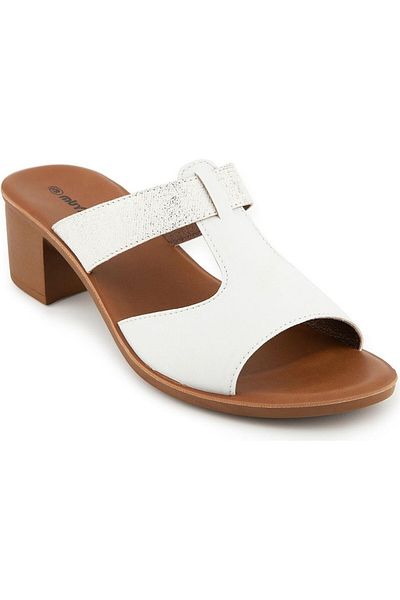Muya Ceria Anatomical Sole Heeled Women's Slippers White