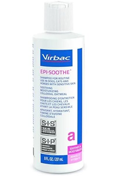 Virbac Epi-Soothe Pet Shampoo For Dogs, Cats & Horses (8 oz) - For Dry or Sensitive Skin