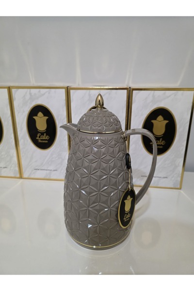 USD HOME Lale Saray termos vizyon özel tasarım lüx 1 litre çift kat çay su sunum piknik termosu