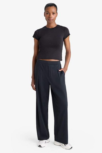 DeFacto New Season Defactofit Straight Fit Wide Leg Standard Length Sportsman Pants