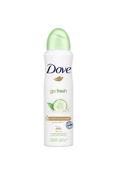 Dove بخاخ مزيل العرق جو فريش للنساء لحماية منعشة تدوم 48 ساعة برائحة الخيار والأعشاب