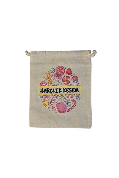 diclecollection Bayrama Özel Harçlık Kesesi / Bayram Harçlığı Kesesi 13x16 (1...