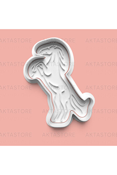 AKTASTORE قالب كوكيز على شكل حصان وقوالب عجينة السكر