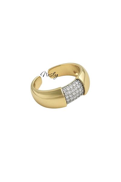 neslyaccessories خاتم ليلى من حجر الزركون