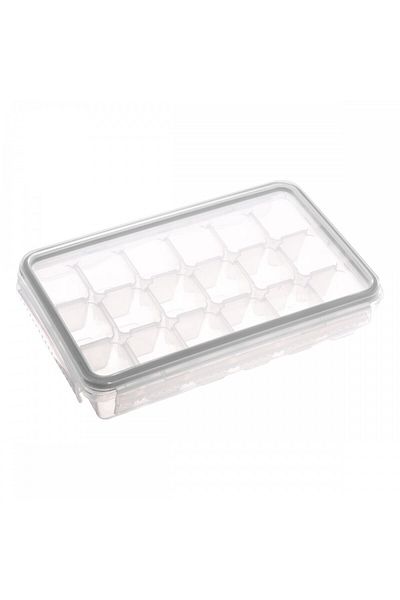 5 five simply smart 5Five 18-cube ice mold, plastic, with lid, 20.5 x 13 x H 4.5 cm