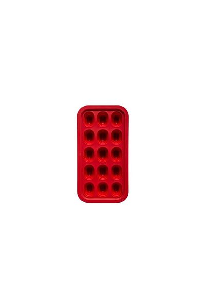 5 five simply smart Ice form Red SG, silicone, 28x14.5x3.7 cm