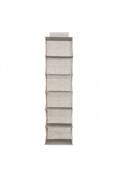 5 five simply smart Organizator de haine 5five, poliester, bej, 30x30xÎ120 cm