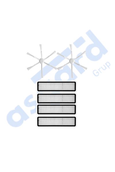 Asgard Grup Dreame D9,D9 Max,L10 Pro,D9 Pro Compatible 2 Side Brushes 4 Filters