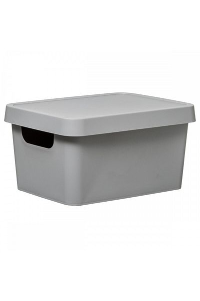 5 five simply smart Boty box with lid, plastic, 3.6 liters, 17.3 x D. 25 x H. 12.3