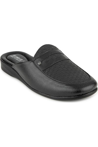 Muya Lengva 35410-001 Anatomical Sole Men's Indoor House Slippers Black